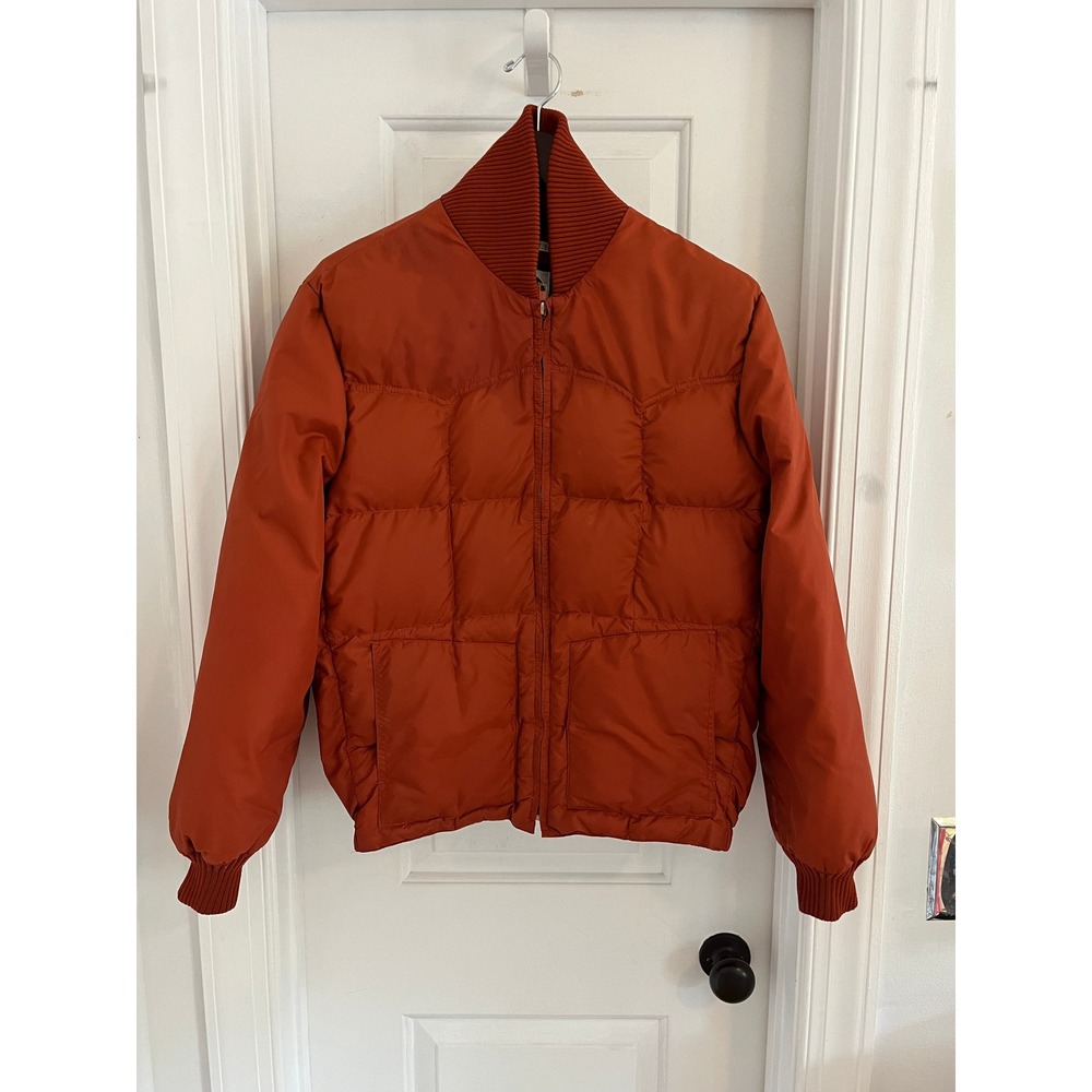 Vintage Miller Miller Miller‎ Down Puffer Jacket Orange Rust